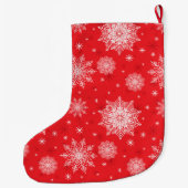 Weihnachts-Strumpf Schneeflocken Großer Weihnachtsstrumpf (Rückseite)