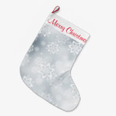 Weihnachts-Strumpf/Schneeflocken Großer Weihnachtsstrumpf (Vorderansicht (hängend))