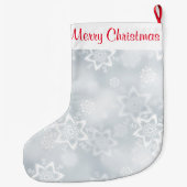 Weihnachts-Strumpf/Schneeflocken Großer Weihnachtsstrumpf (Rückseite)