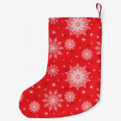 Weihnachts-Strumpf Schneeflocken Kleiner Weihnachtsstrumpf (Rückseite)