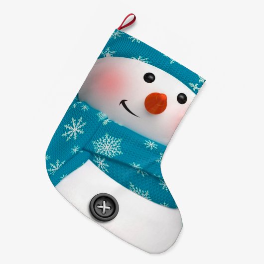 Weihnachts-Strumpf/Schneemann Großer Weihnachtsstrumpf (Vorderansicht (hängend))