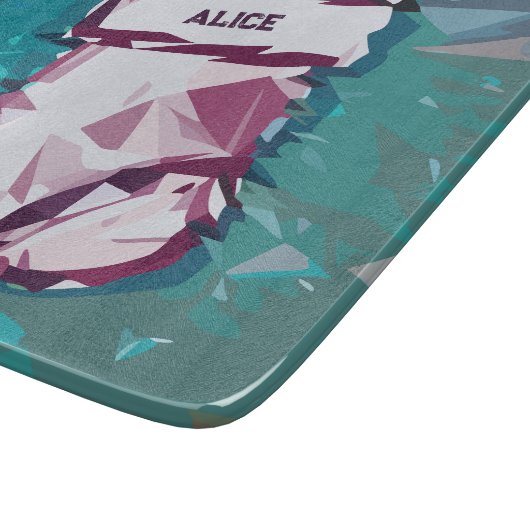 Weihnachts-Strumpf Schneidebrett (Ecke)