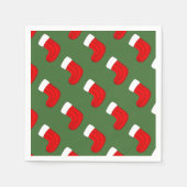 Weihnachts-Strumpf Serviette (Vorderseite)