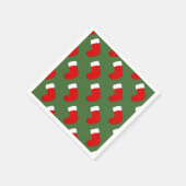 Weihnachts-Strumpf Serviette (Ecke)