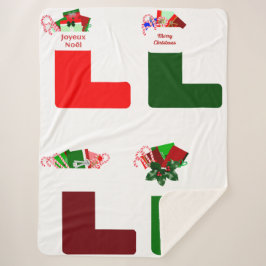 Weihnachts-Strumpf Sherpa Blanket Sherpadecke