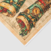 Weihnachts-Strumpf Steampunk Vibe BL3 Decoupage Seidenpapier (Ausschnitt)