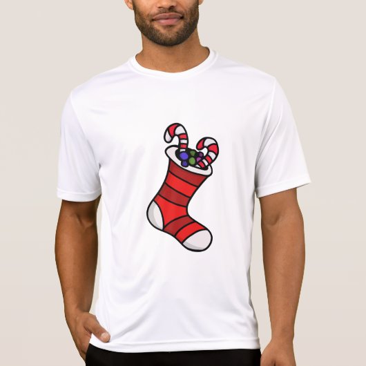Weihnachts-Strumpf T-Shirt (Vorderseite)