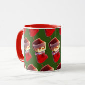 Weihnachts-Strumpf Tasse (Vorderseite Links)