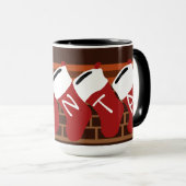 Weihnachts-Strumpf-Tasse Tasse (VorderseiteRechts)