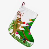 Weihnachts-Strumpf, Weihnachtsmann Großer Weihnachtsstrumpf (Vorderansicht (hängend))