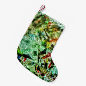 Weihnachts-Strumpf weiß abstrakt gerecycelt Kunsts Kleiner Weihnachtsstrumpf (Vorderansicht (hängend))