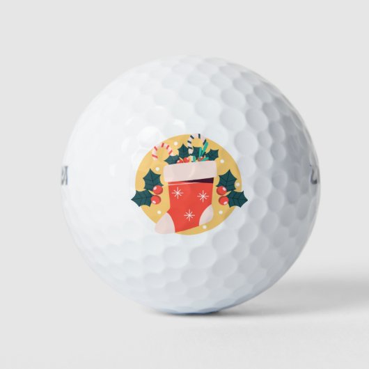 Weihnachts-Strumpf x Golfball (Vorderseite)