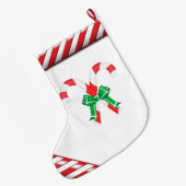 Weihnachts-Strumpf/Zuckerrohr Großer Weihnachtsstrumpf (Rückseite (Hängend))