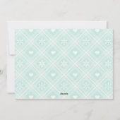 Weihnachts-Strümpfe 5 Familiennamen Glücklich Feiertagskarte (Rückseite)