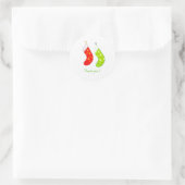 Weihnachts-Strümpfe - Danke, dass Sie Aufkleber (Tasche)