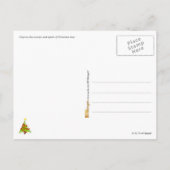 Weihnachts-Strümpfe ersticken Feiertagspostkarte (Rückseite)