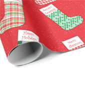 Weihnachts-Strümpfe große Urlaubspapiere Geschenkpapier (Rolleneckpunkt)