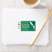 Weihnachts-Strümpfe High Heel Shoe für den Weihnac Adressaufkleber (Insitu)