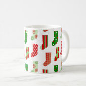 Weihnachts-Strümpfe Kaffeezubereitung Tasse (VorderseiteRechts)