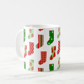 Weihnachts-Strümpfe Kaffeezubereitung Tasse (Vorderseite Links)