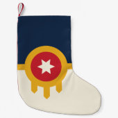 Weihnachts-Strümpfe mit der Fahne der Stadt Tulsa Kleiner Weihnachtsstrumpf (Vorderseite)