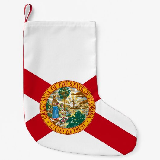 Weihnachts-Strümpfe mit der Fahne von Florida, USA Kleiner Weihnachtsstrumpf (Vorderseite)