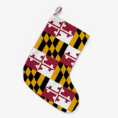 Weihnachts-Strümpfe mit der Fahne von Maryland, US Kleiner Weihnachtsstrumpf (Vorderansicht (hängend))