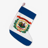Weihnachts-Strümpfe mit der Fahne von West Virgini Kleiner Weihnachtsstrumpf (Vorderansicht (hängend))