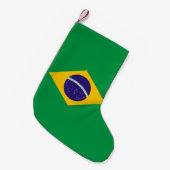 Weihnachts-Strümpfe mit der Flagge Brasiliens Kleiner Weihnachtsstrumpf (Vorderansicht (hängend))