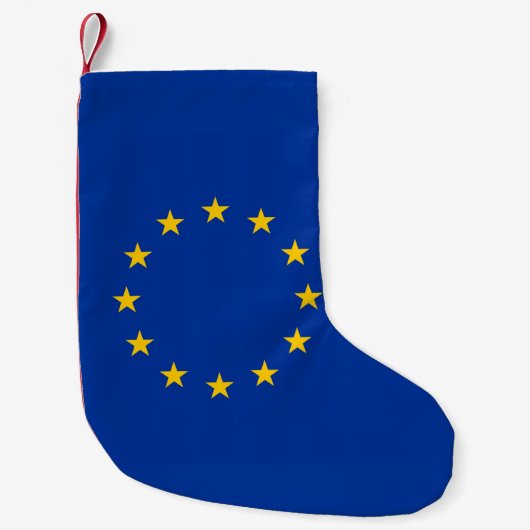 Weihnachts-Strümpfe mit der Flagge Europas Kleiner Weihnachtsstrumpf (Vorderseite)