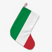 Weihnachts-Strümpfe mit der Flagge Italiens Kleiner Weihnachtsstrumpf (Vorderansicht (hängend))