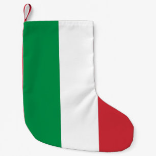 Weihnachts-Strümpfe mit der Flagge Italiens Kleiner Weihnachtsstrumpf