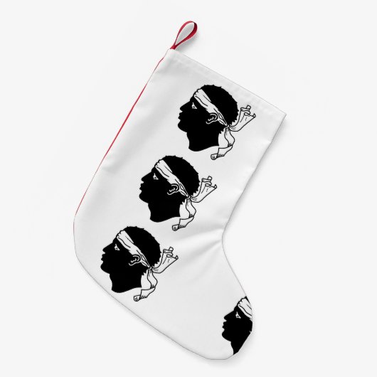 Weihnachts-Strümpfe mit der Flagge Korsikas Kleiner Weihnachtsstrumpf (Vorderansicht (hängend))