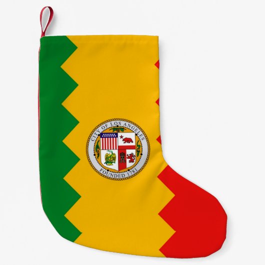 Weihnachts-Strümpfe mit Flag Los Angeles, USA Kleiner Weihnachtsstrumpf (Vorderseite)