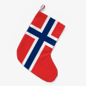Weihnachts-Strümpfe mit norwegischer Flagge Kleiner Weihnachtsstrumpf (Vorderansicht (hängend))