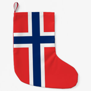 Weihnachts-Strümpfe mit norwegischer Flagge Kleiner Weihnachtsstrumpf