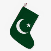 Weihnachts-Strümpfe mit pakistanischer Flagge Kleiner Weihnachtsstrumpf (Vorderansicht (hängend))