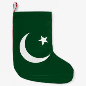 Weihnachts-Strümpfe mit pakistanischer Flagge Kleiner Weihnachtsstrumpf (Vorderseite)