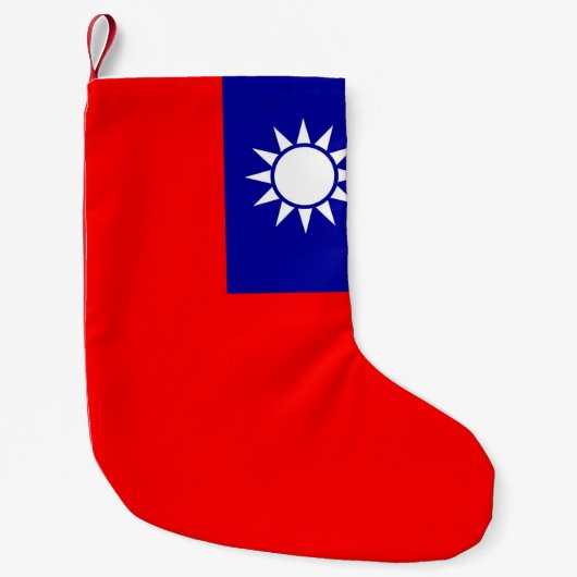 Weihnachts-Strümpfe mit taiwanischer Flagge Kleiner Weihnachtsstrumpf (Vorderseite)