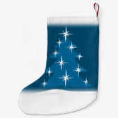 Weihnachts-Strümpfe Personalisiert Blue Weihnachte Kleiner Weihnachtsstrumpf (Rückseite)