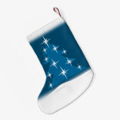 Weihnachts-Strümpfe Personalisiert Blue Weihnachte Kleiner Weihnachtsstrumpf (Rückseite (Hängend))