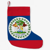 Weihnachts-Strümpfe unter der Flagge von Belize Kleiner Weihnachtsstrumpf (Vorderseite)