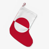 Weihnachts-Strümpfe unter grönländischer Flagge Kleiner Weihnachtsstrumpf (Vorderansicht (hängend))