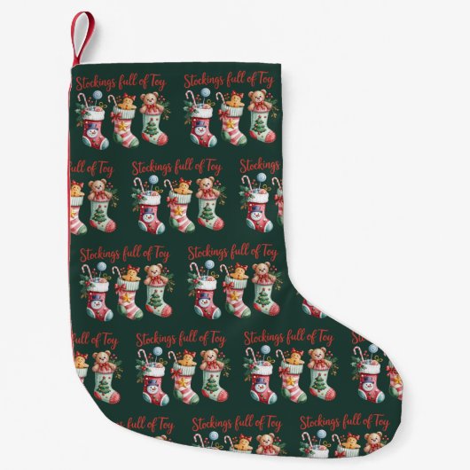 Weihnachts-Strümpfe voller Freude und Hochzeit Kleiner Weihnachtsstrumpf (Vorderseite)