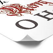 Weihnachts Subway Art Poster (Ecke)