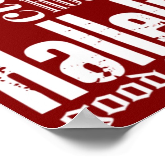 Weihnachts-Subway-Art Poster (Ecke)