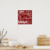 Weihnachts-Subway-Art Poster (Küche)