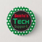 Weihnachts-Support-Weihnachtsgeschenk-Button Button (Vorderseite)
