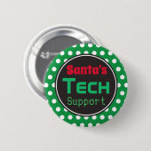 Weihnachts-Support-Weihnachtsgeschenk-Button Button (Vorne & Hinten)