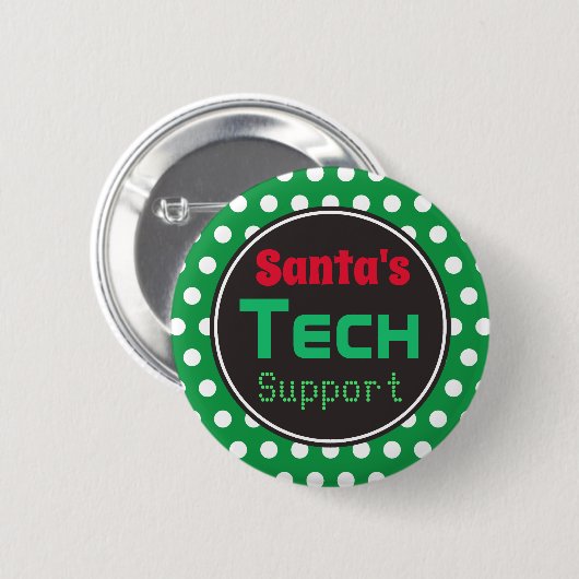Weihnachts-Support-Weihnachtsgeschenk-Button Button (Vorne & Hinten)